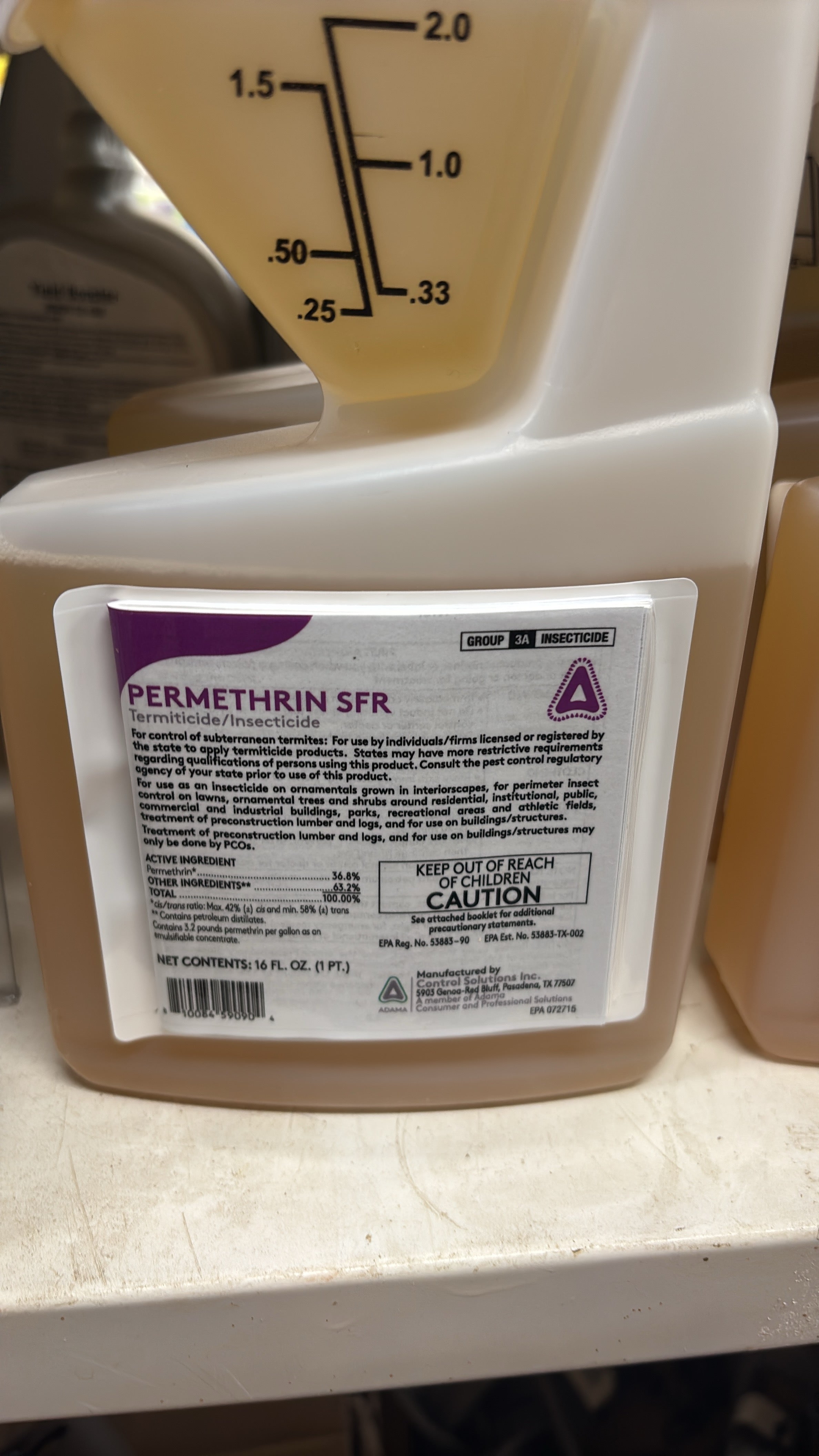 Permethrin SFR 36.8% Insecticide Concentrate – 16 oz