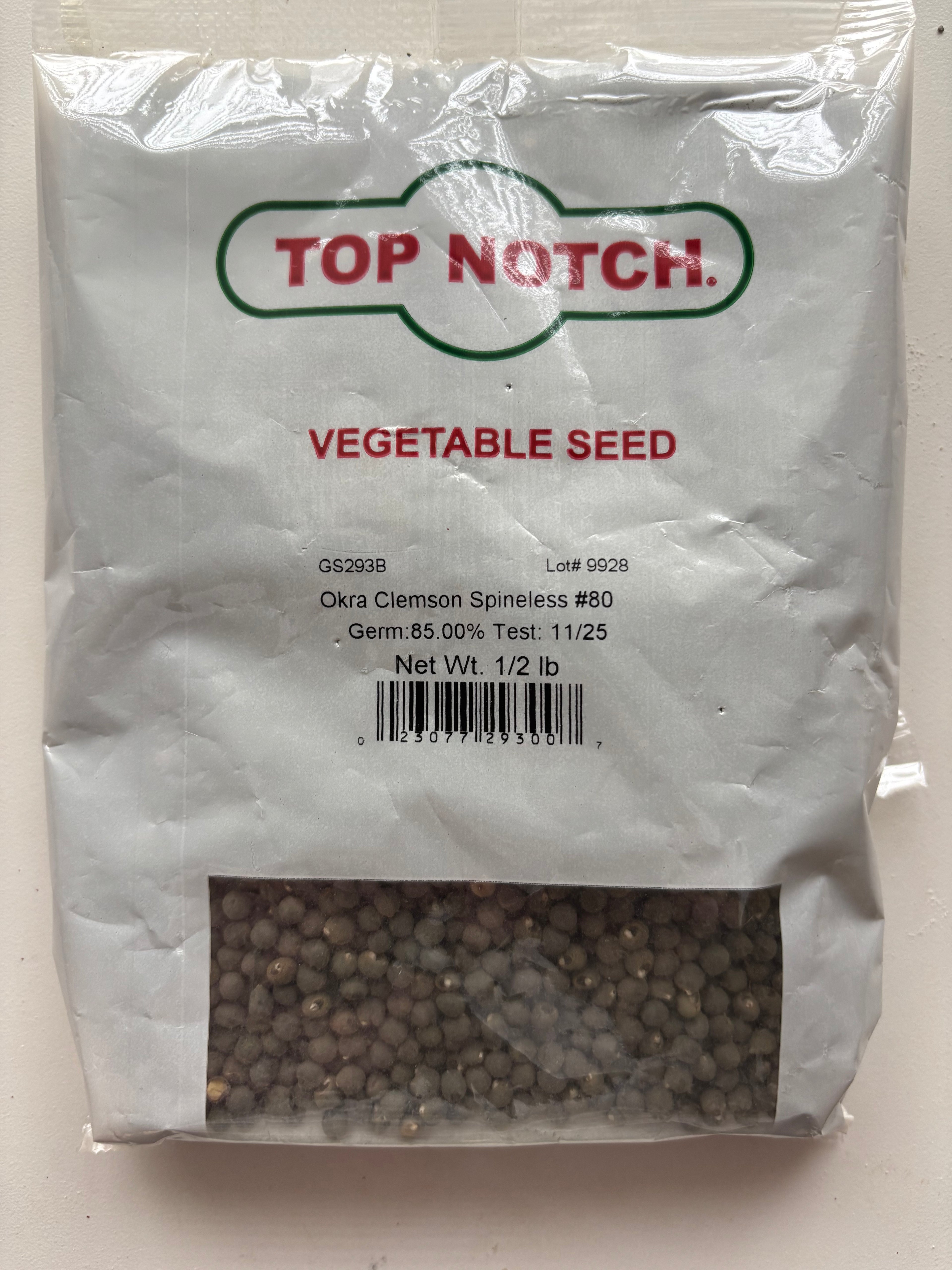 Clemson Spineless Okra Seeds